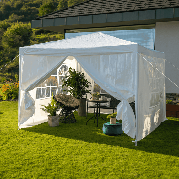 Cort de grădină pentru party, alb, 3x3 m, TEKNO TYP 1 - 3- Roveli