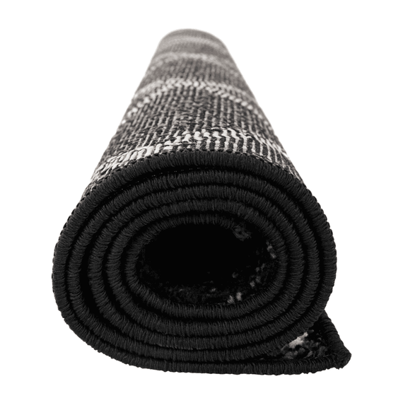 Covor, negru/model, 133x190 cm, MATES TYP 1 - 5- Roveli