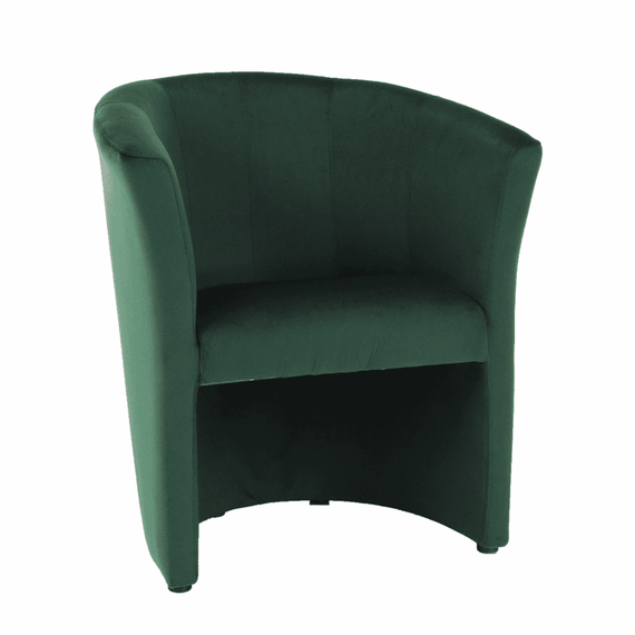 Fotoliu de club, material textil smarald, CUBA - - Roveli
