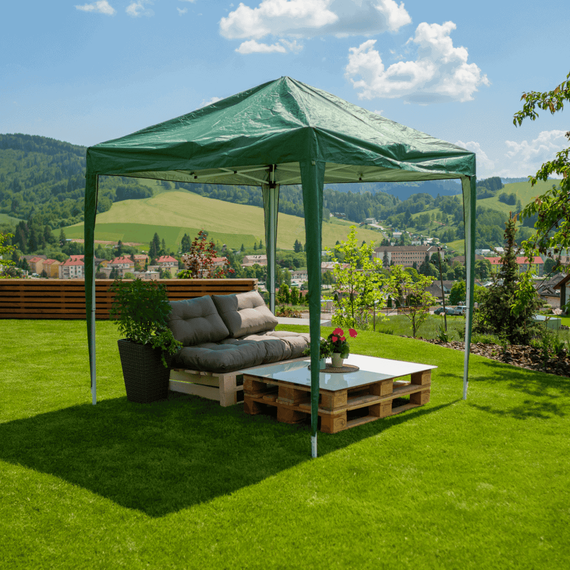 Pavilion de grădină pliabil, verde, 2x2 m, TREKAN TIP 1 - 3- Roveli