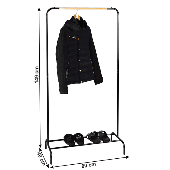 Cuier, negru/natural, RAPSO - 2- Roveli