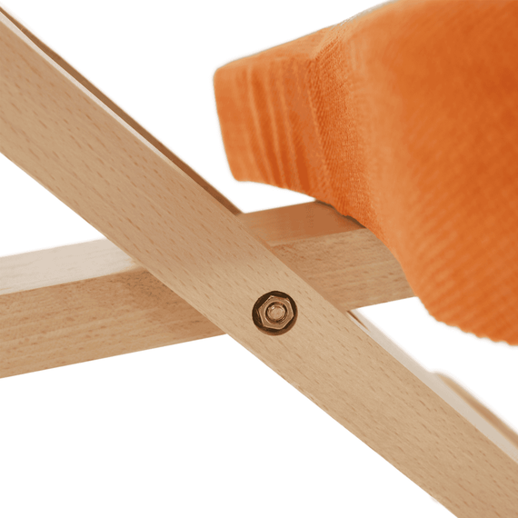 Scaun ergonomic, portocale/ fag, FLONET - 12- Roveli
