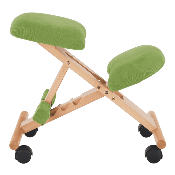 Scaun genunchi ergonomic, verde/ fag, GROCO - 8- Roveli