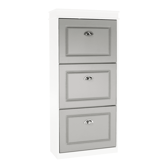 Pantofar, 3 compartimente, gri/alb, SEBER TYP 2 - - Roveli