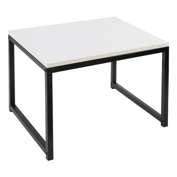 Set 2 măsuţe de cafea, alb mat/negru, KASTLER NEW TYP 2 - 2- Roveli