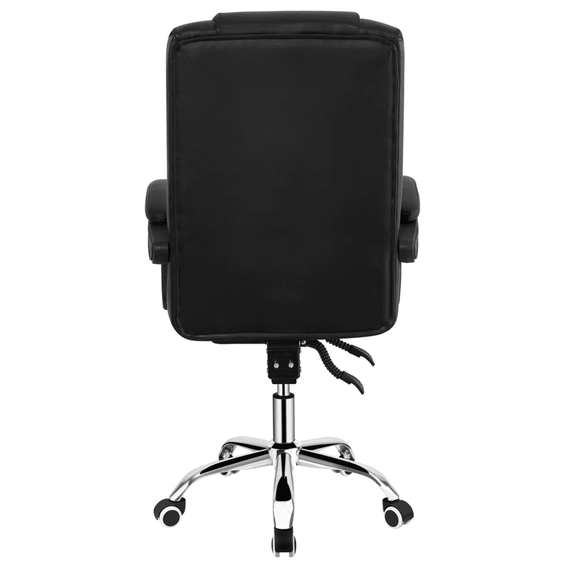 Scaun de birou, piele eco neagră, ARNAUD 2 NEW - 3- Roveli