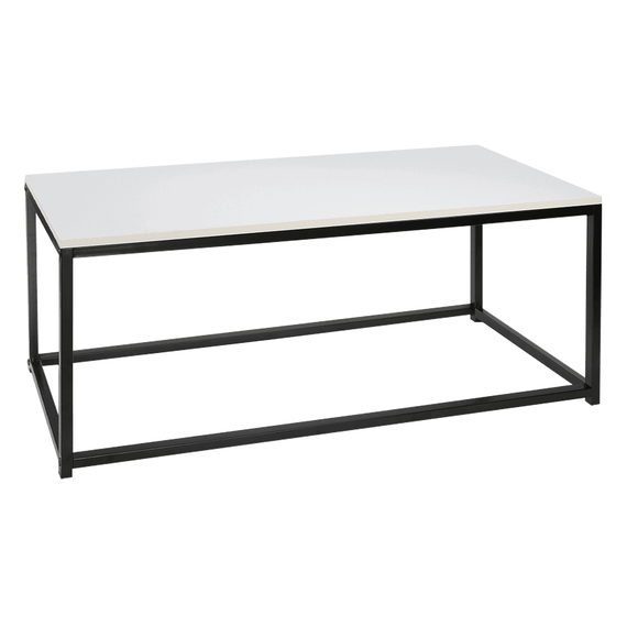 Set 2 măsuţe de cafea, alb mat/negru, KASTLER NEW TYP 2 - 3- Roveli