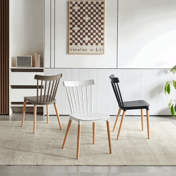Scaun dining, gri / fag, ZOSIMA - 10- Roveli
