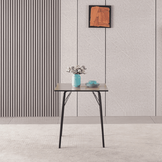 Masă dining, stejar artisan / neagră, 70x70x75 cm, NALAK TIP 1 - 7- Roveli