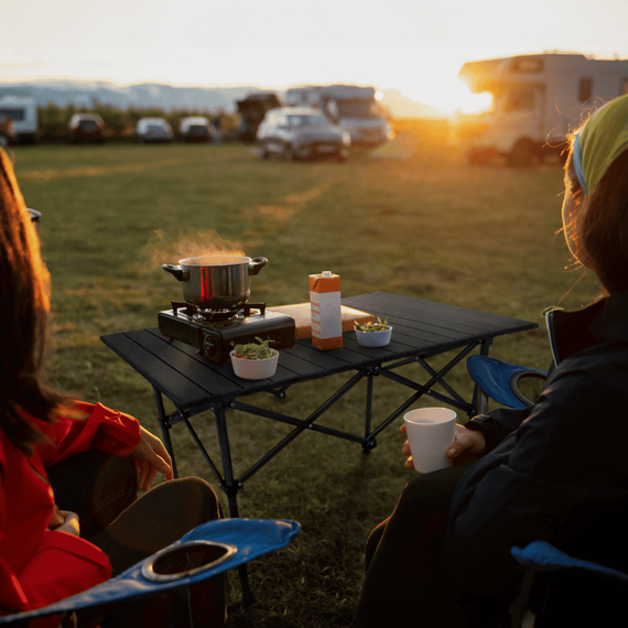 Masă camping, neagră, MAKUR - 5- Roveli