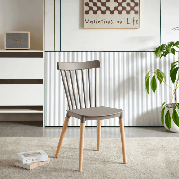 Scaun dining, gri / fag, ZOSIMA - 8- Roveli