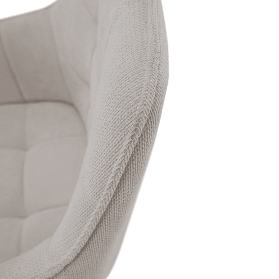 Scaunul de design, bej/negru, MARKEN - 8- Roveli