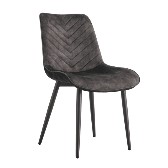 Scaun dining, maro / negru, ZAINA TIP 2 - - Roveli