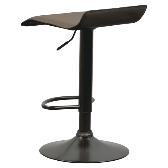 Scaun de bar, piele ecologică Taupe gri-maro, BAILI - 5- Roveli
