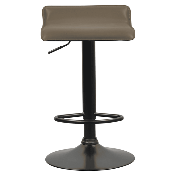 Scaun de bar, piele ecologică Taupe gri-maro, BAILI - 8- Roveli
