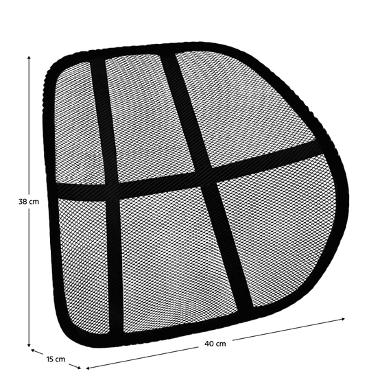 Spătar ergonomic, negru, BEKIO - 5- Roveli