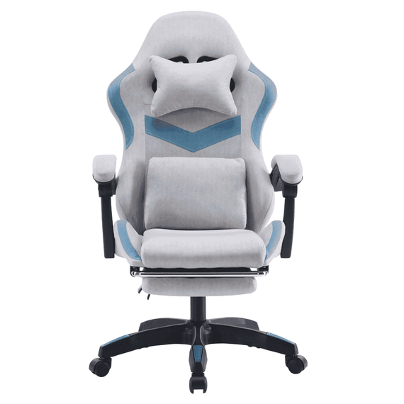 Scaun de birou/gaming, gri/albastru, ZODIA - 2- Roveli