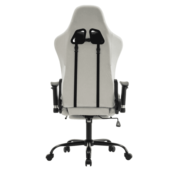 Scaun de birou/gaming, alb/negru, PAPIBAS - 4- Roveli