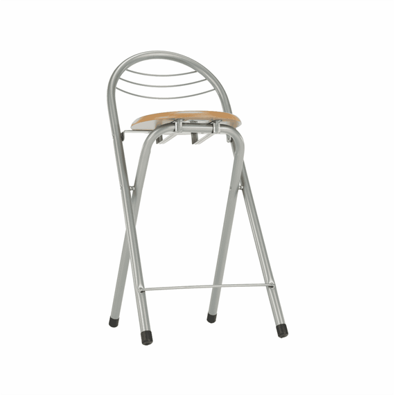 Scaun de bar, fag/aluminiu, BOXER - 10- Roveli