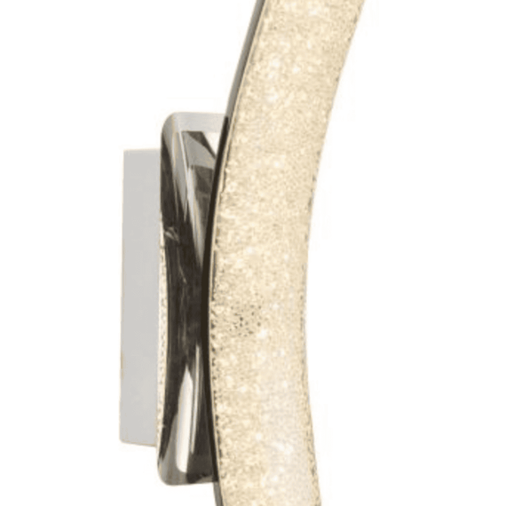 Aplica LED, structura metalica, dispersor din acril, design elegant, 12W, 935 lm, lumina calda, argintiu si transparent - 4- Roveli
