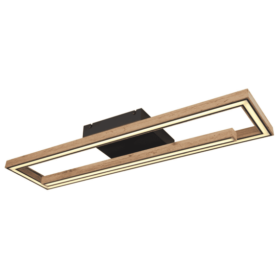 Plafoniera LED, 36 W, 2000 lm, lumina calda, design deosebit, functie de memorie, 800 x 200 x 90 mm, negru - 7- Roveli