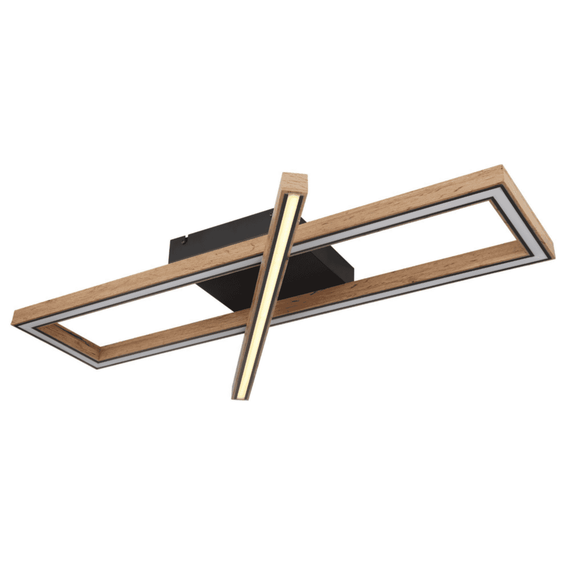 Plafoniera LED, 36 W, 2000 lm, lumina calda, design deosebit, functie de memorie, 800 x 200 x 90 mm, negru - 8- Roveli