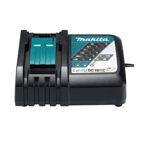 Set de incarcare Makita, incarcator rapid, acumulator Li-ion LXT, 18 V, 3 Ah, indicator incarcare - 5- Roveli