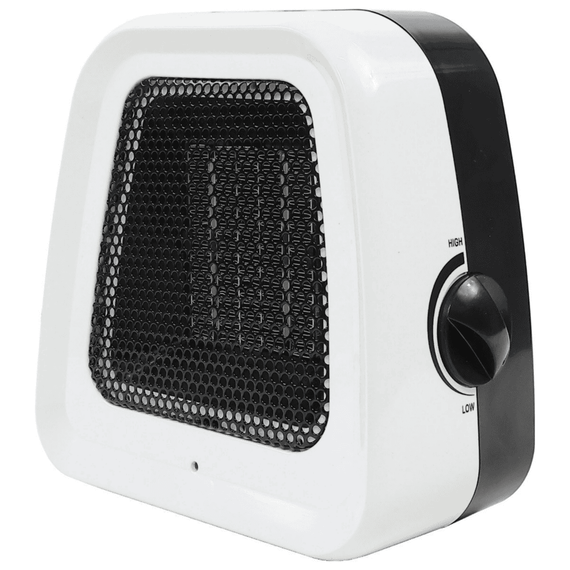 Aeroterma aer cald, electrica, oprire automata, termostat, protectie la supraincalzire, 1 treapta, 0.5 kW, 165 x 90 x 160 mm, alb - 6- Roveli