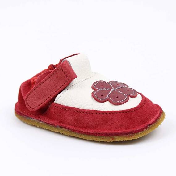 Botosei din piele naturala , pentru bebelusi 3268-ROSU/ROSU/F, Culoare (12): Rosu, Marime (12): 18 - - Roveli