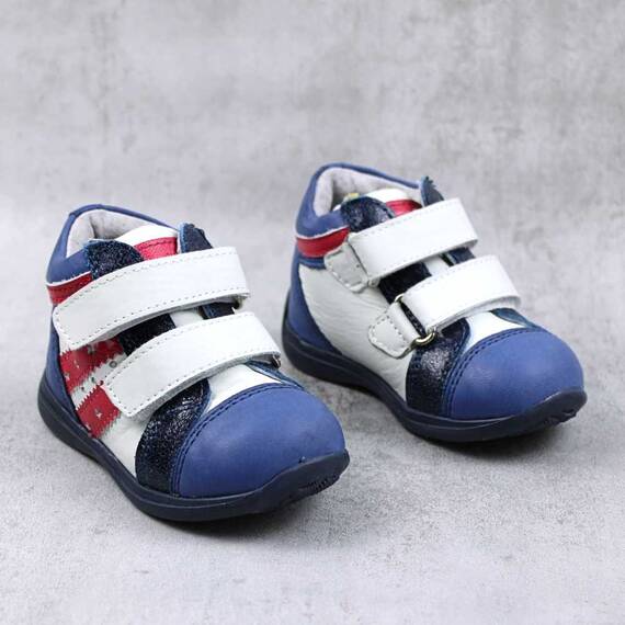 Ghete sport pentru copii , din piele naturala 3237-BLEUMARIN/ROSU/M, Culoare (12): Bleumarin, Marime (12): 38 - 2- Roveli