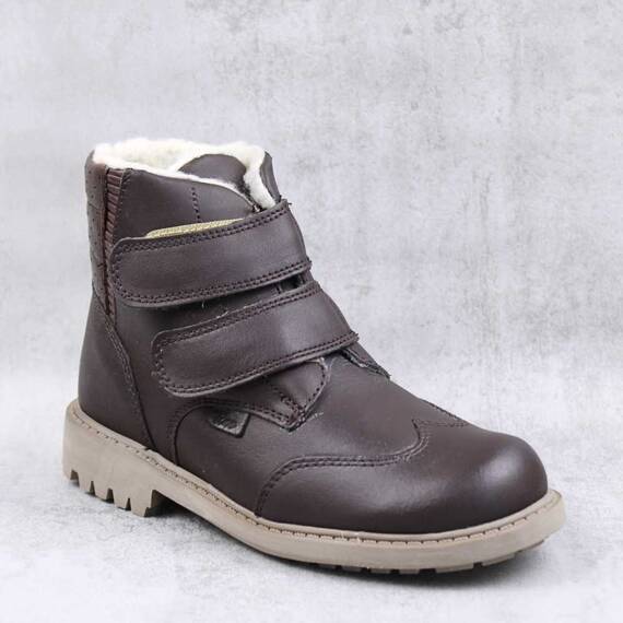 Ghete imblanite pentru copii , din piele naturala  3190-MARO/1 - - Roveli