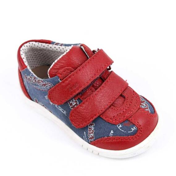 Pantofi sport , pentru copii , din piele naturala , PRIMII PASI  1839-ROSU/BLEUMARIN/PP, Culoare (12): Bleumarin, Marime (12): 20 - 2- Roveli
