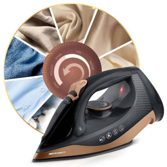 Fier de calcat cu abur fara fir, talpa ceramica, oprire automata, autocuratare, protectie la supraincalzire, rezervor de apa de 320 ml, abur vertical, reglare a temperaturii, suport de incarcare, 2600 W - 4- Roveli