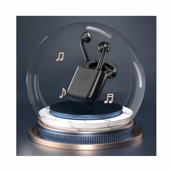 Casti Wi-Fi HD ,Wireless, Bluetooth V5.0+EDR, Profesionale, 3D sound, Touch Control Senzor, fast charging, POP-UPS, microfon, compatibile cu Bluetooth precum Iphone,Samsung, Huawei, LG, recunoastere automata dupa conectare, negru - 4- Roveli