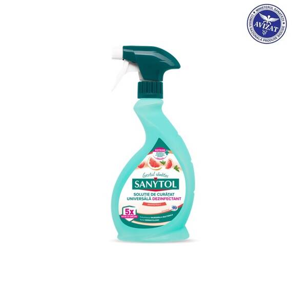 ​SANYTOL Dezinfectant Universal Multisuprafete – Grapefruit, 500 ml - - Roveli