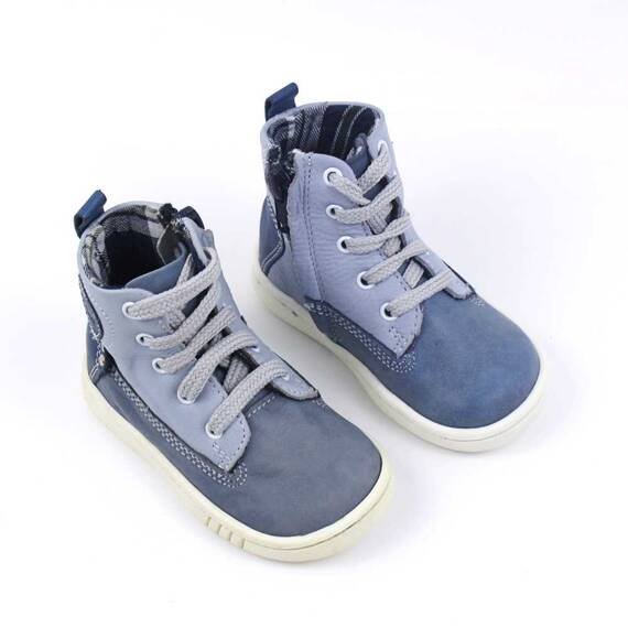 Ghete inalte pentru copii , PRIMII PASI ,  din piele naturala 3144-BLEU/2MC, Culoare (12): Bleu, Marime (12): 20 - 2- Roveli