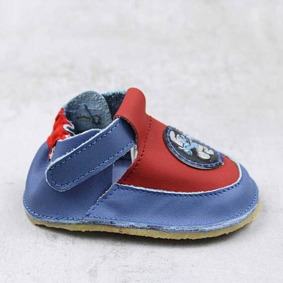 Botosei din piele naturala , pentru bebelusi 3268-BLEUMARIN/ROSU/A, Culoare (12): Bleumarin, Marime (12): 21 - 3- Roveli