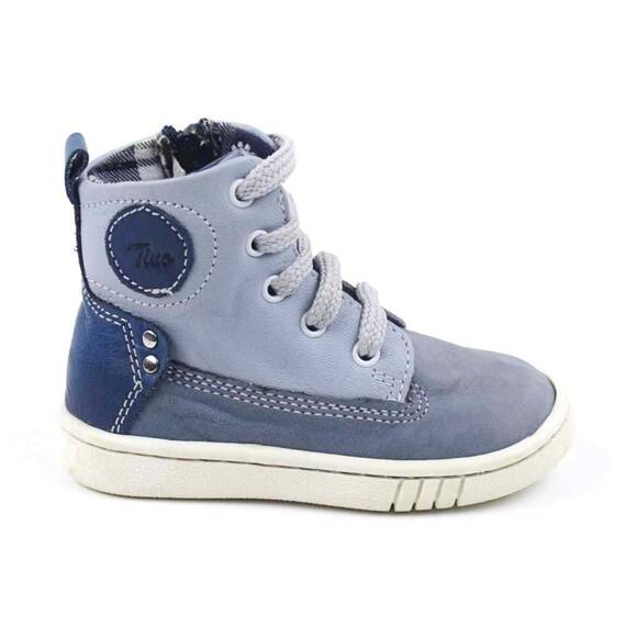 Ghete inalte pentru copii , PRIMII PASI ,  din piele naturala 3144-BLEU/2MC, Culoare (12): Bleu, Marime (12): 21 - 3- Roveli