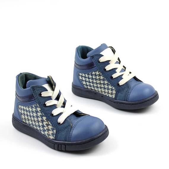Ghete sport pentru copii , PRIMII PASI , din piele naturala 3234-BLEUMARIN/MULTICOLOR, Marime (12): 28 - 2- Roveli