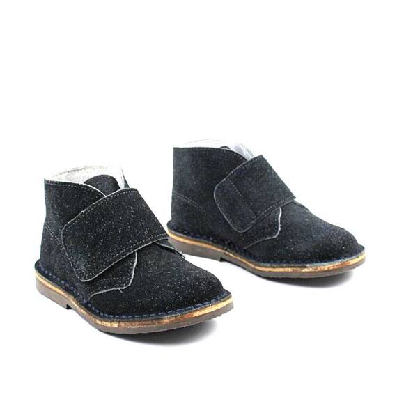 Ghete usoare , pentru copii , din piele naturala intoarsa , cu talpa cusuta 446-GRI/PETROL/1MC, Culoare (12): Gri inchis, Marime (12): 28 - 2- Roveli