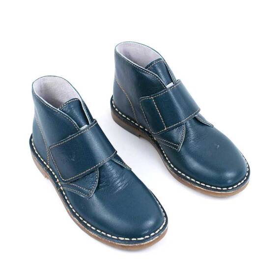 Ghete usoare , pentru copii , din piele naturala , cu talpa cusuta 446-G/VERDE, Culoare (12): Verde, Marime (12): 30 - 2- Roveli