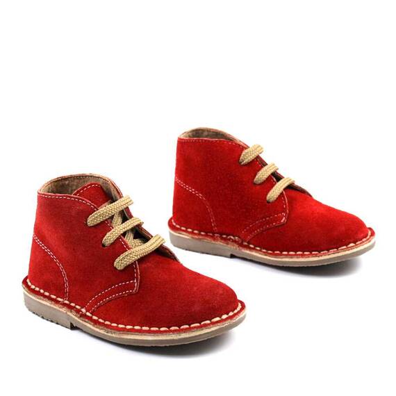 Ghete usoare , pentru copii , din piele naturala , cu talpa cusuta 445-ROSU/1MC - 2- Roveli