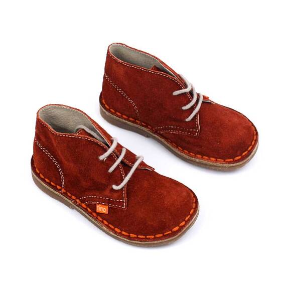 Ghete usoare , pentru copii , din piele naturala intoarsa , PRIMII PASI 445-CARAMIZIU/PP, Culoare (12): Caramiziu, Marime (12): 20 - 2- Roveli