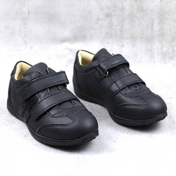 Pantofi sport pentru copii , din piele naturala 3229-NEGRU/2 - 2- Roveli