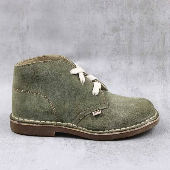 Ghete usoare , pentru copii , din piele naturala , cu talpa cusuta 445-KAKI/G, Culoare (12): Kaki, Marime (12): 32 - 3- Roveli