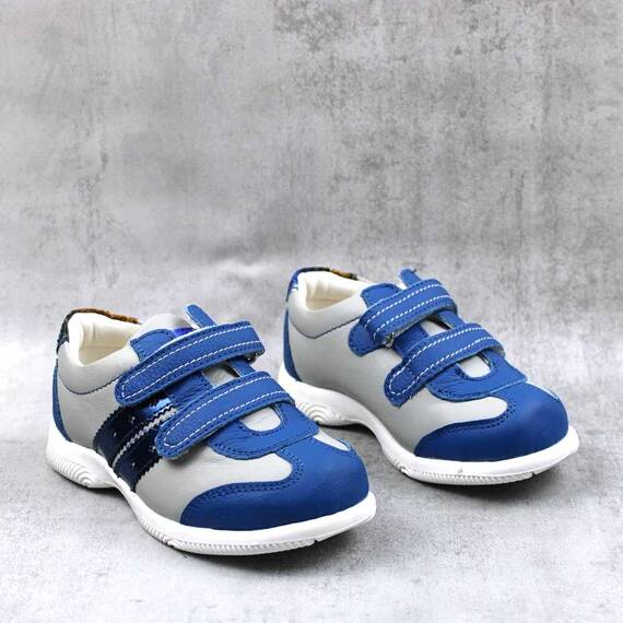 Pantofi sport , pentru copii , din piele naturala 3229-ALBASTRU/ALB/MC, Culoare (12): Bleumarin, Marime (12): 26 - 3- Roveli
