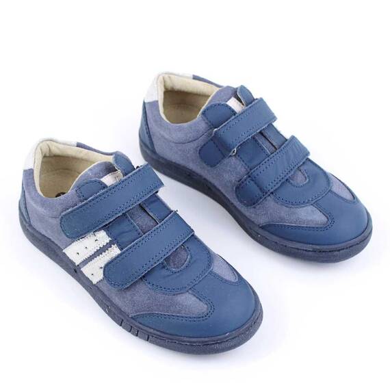 Pantofi sport , pentru copii , din piele naturala , cu talpa cusuta 3229-BLEUMARIN/G, Culoare (12): Bleumarin, Marime (12): 34 - 3- Roveli