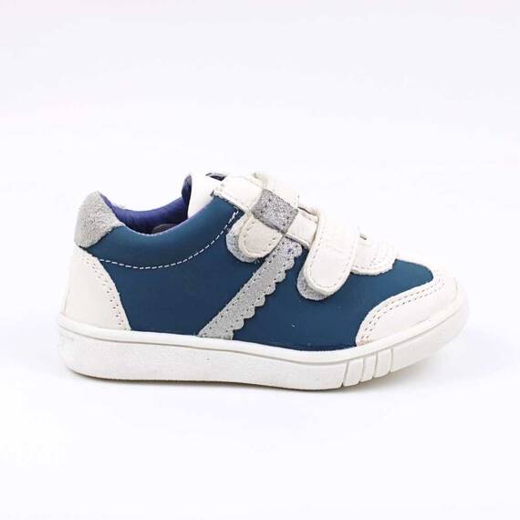 Pantofi sport , pentru copii , din piele naturala , cu talpa cusuta 1839-BLEU/ALB/MC, Culoare (12): Bleu, Marime (12): 29 - 4- Roveli
