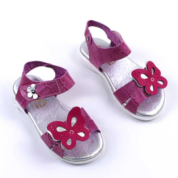 Sandale pentru copii , PRIMII PASI , din piele naturala 3263-FUCSIA, Marime (12): 28 - 3- Roveli