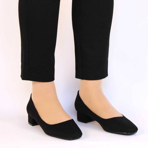 ​Pantofi de dama eleganti cu toc mic ZM-60-BLACK, Culoare (12): Negru, Marime (12): 35 - 3- Roveli